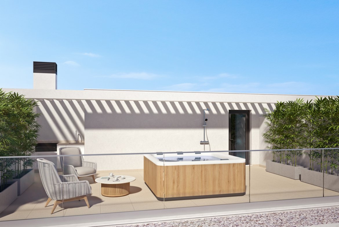 Exterior view 0005 of Salinas Residence, new apartments for sale in Portas do Sol, Tavira, Algarve, near unit 3.2