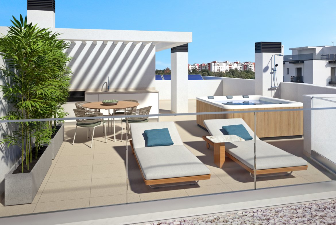 Exterior view 0010 of Salinas Residence, new apartments for sale in Portas do Sol, Tavira, Algarve, near unit 3.4