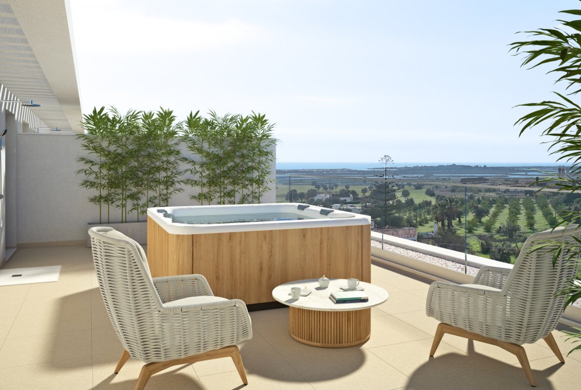 Exterior view 0011 of Salinas Residence, new apartments for sale in Portas do Sol, Tavira, Algarve, near unit 3.2