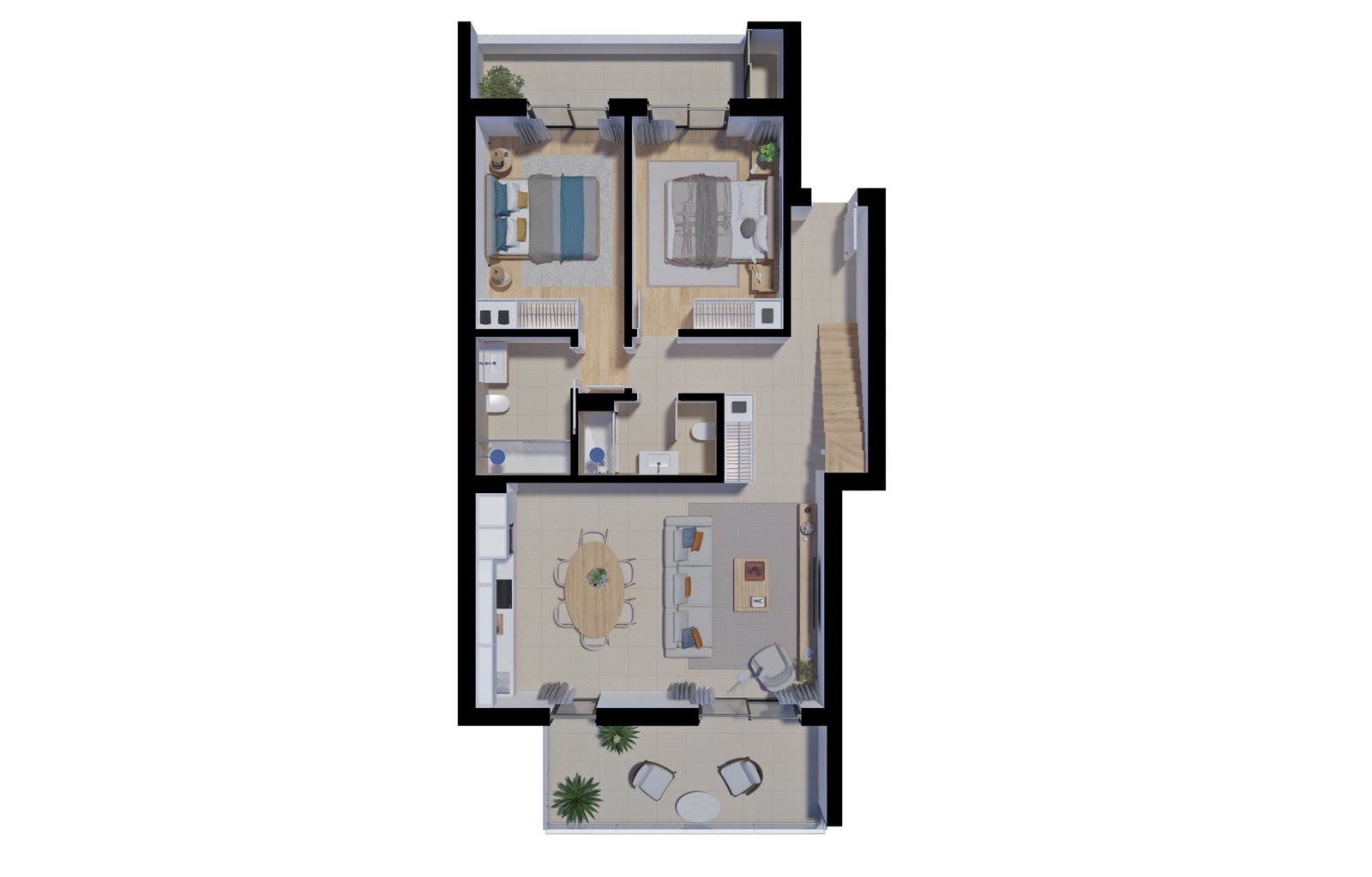 20260130_AP_3.1_T2 Interior of Salinas Residence T2 apartment, unit 3.1, Tavira, Algarve